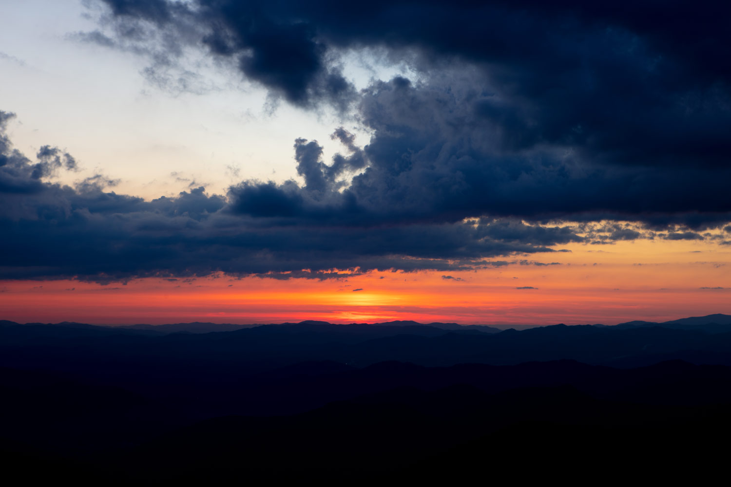 Sunset on the Blue Ridge Parkway